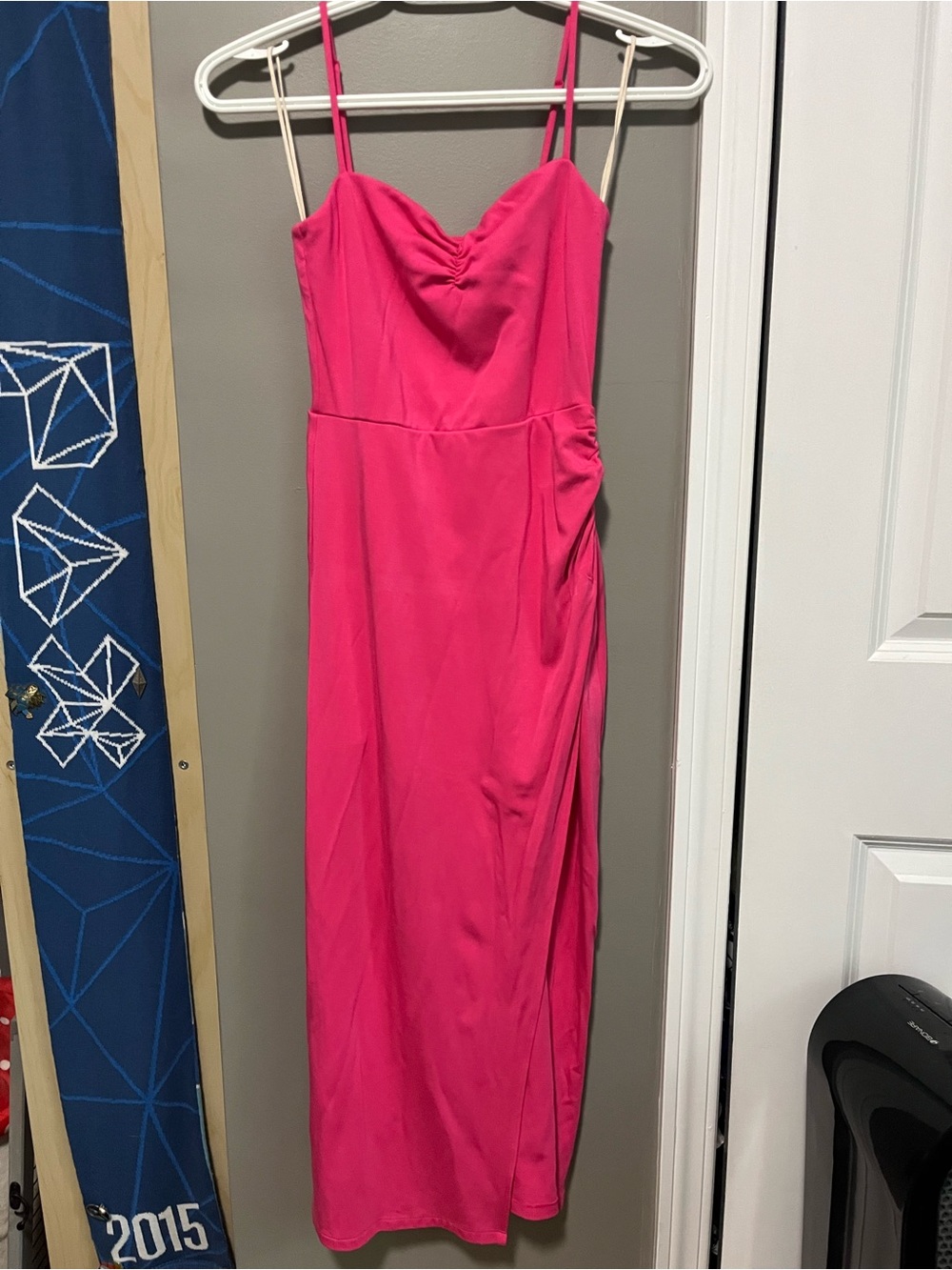 Wilfred Hot Pink Spaghetti-Strap Dress